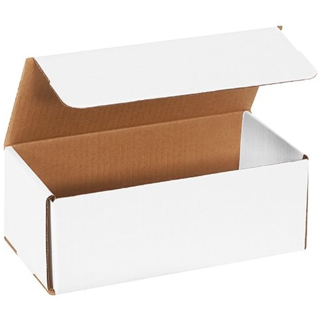 Bsc Preferred 10 x 4-7/8 x 3-3/4'' White Corrugated Mailers, 50PK BUY00017107